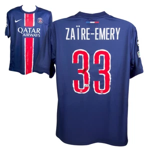 Warren Zaire-Emery Signed PSG Soccer Jersey #33 with Beckett Witness - Picture 1 of 4