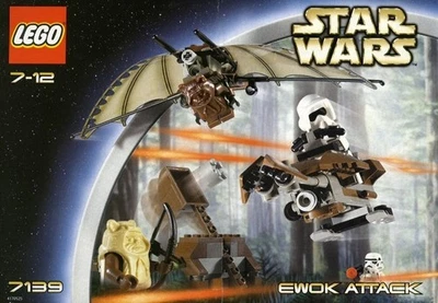 LEGO Star Wars 7139 Ewok Attack 4 Minifigures 121 Pieces No Box Pre-Owned - Image 1 of 4