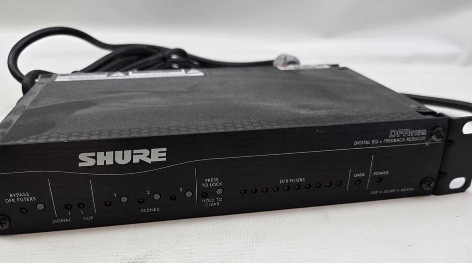Shure DFR11EQ Digital Feedback Reducer EQ Processor Rackmount DSP XLR Made In US - Image 1 of 4