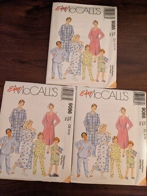 Винтажный OOP McCalls 9086 легко халат ночная рубашка брюки шорты размер 3-14 UNCUT FF - Изображение 1 из 4