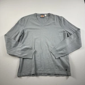 Suéter Hugo Boss Naranja Para Hombre XL Cuello en V Gris Manga Larga - Imagen 1 de 8