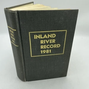 INLAND RIVER RECORD 1981 HC Book Diesel & Steam On The Miss. Frederick Way - Imagen 1 de 14