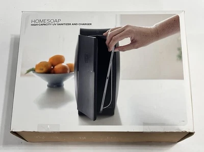 NOVO HomeSoap PhoneSoap Desinfetante UV para Celular Smartphone (Preto) MATA 99% - Imagem 1 de 4