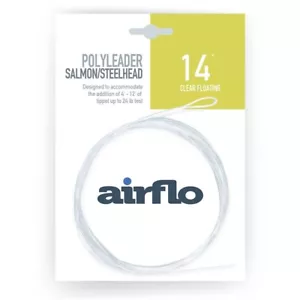 Airflo Polileader Salmone/Steelhead - 14' Galleggiante Trasparente - Nuovo - Foto 1 di 1