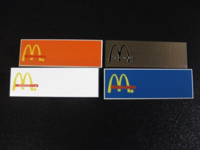 McDONALD'S Uniform employee Name badges! ** 4 different colors with ARCH Logo! - Image 1 of 3