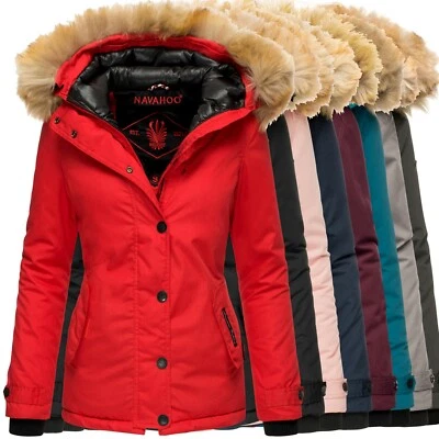 Navahoo Damen Winter Jacke Steppjacke Mantel Parka Kapuze Warm Gefüttert LAURA  - Bild 1 von 4