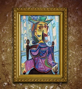 LARGE POSTER Pablo Picasso - Dora Maar in an Armchair - Wall Art Print 36x24 - Picture 1 of 3