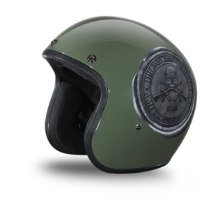 Daytona Cruiser 2nd Amendment D.O.T. Open Face Motorcycle Helmet (XS-2XL) - Picture 1 of 7