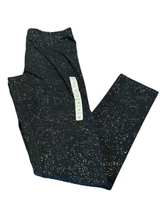 So Girls Leggings Size 16 Black/Silver Glitter Elastic Waist NWT - Picture 1 of 9