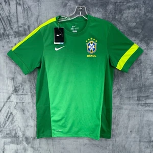 BRASIL 2013 2014 TRAINING FOOTBALL SHIRT SOCCER JERSEY NIKE 518644-302 sz Medium - Picture 1 of 18