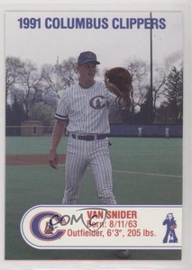 1991 Cracker Jack Columbus Clippers Police Van Snider