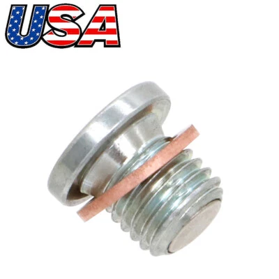 Perno magnético para tapón de drenaje de aceite con junta para Kawasaki KLR 650 KLX110 KLX140 KLR Foto 1 de 4