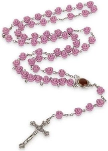 Christian Catholic Religious Beaded Rosary Necklace for Baptism Confirmation - Picture 1 of 3