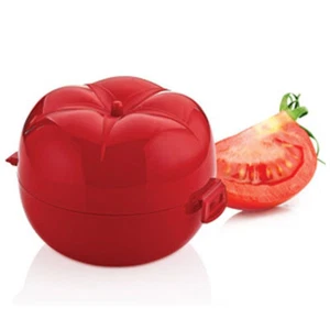 Tomato Container, keep leftovers fresh in the fridge, reusable, tomato shaped - Picture 1 of 5