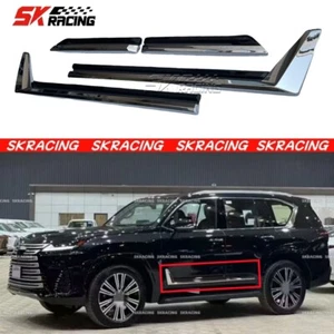 Fit Lexus LX 600 Body Door Side Molding Cover Trim Gloss/Pearl White+ABS Chrome - Picture 1 of 31