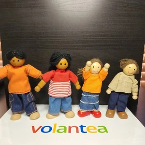 Konvolut 4 bewegliche Puppen ohne Marke / Plan Toys Marke Holz  - Bild 1 von 24