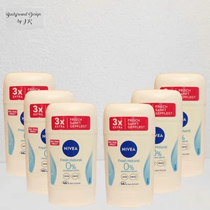 6x 50ml Nivea Fresh Natural Deo Stick 48h Schutz 0% ALUMINIUM Deodorant - Bild 1 von 2