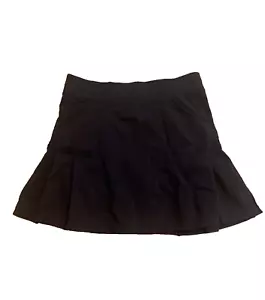 Athleta schwarz plissiert Minirock mit angebrachten Shorts M - Bild 1 von 6