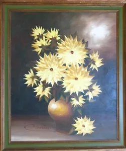 ROELOF PAUL CITROEN (DUTCH-JEWISH, 1896-1983) STILL LIFE YELLOW FLOWERS - Picture 1 of 5
