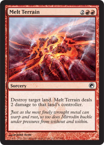 Melt Terrain ~ Moderately Played Scars of Mirrodin MTG Magic UltimateMTG Red Car - Image 1 of 1