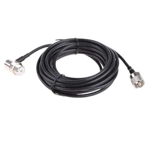 PL259 Male to SO239 Female RG58 Extension Coax Jumper Cable 5m Length - Zdjęcie 1 z 8