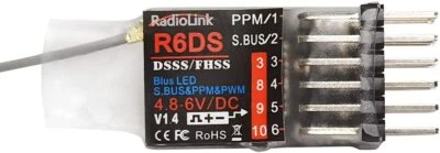 Receptor RC Radiolink R6DS 2,4 GHz 6/10 canales SBUS/PWM/PPM Foto 1 de 4