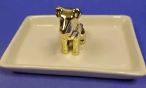 Vintage Scottie Hund Schmuck Schlüssel Münzschale Tablett Aschenbecher Deko Sammlerstück  - Bild 1 von 12