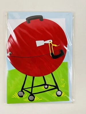 Happy Birthday Red Grill 3D Paper Magic Group Greeting car 5" x 7" - Image 1 of 4