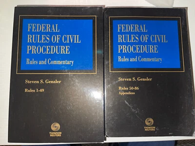 Federal Rules of Civil Procedure - Volume 1 & 2 2018 Rules 1-49 & 50-86 Gensler - Image 1 of 4