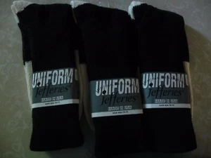 NUR FOTOS HINZUGEFÜGT DREI PAAR NEUE HERRENSOCKEN GRÖSSE 10-13 UNIFORM MARKE Jeffries - Bild 1 von 6