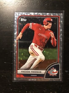 2023 Topps World Baseball Classic FREDDIE FREEMAN Cracked Ice Parallel /99 PWE - Picture 1 of 2