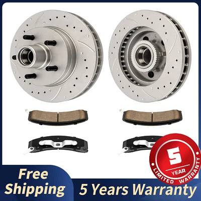 295mm Front Drilled Rotors Brake Pads for GMC Savana 1500 Chevrolet Express 1500 - Изображение 1 из 4