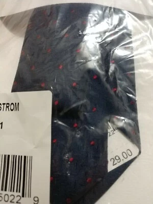 Corbata de punto a lunares azul marino y rojo Nordstrom para niños Foto 1 de 2