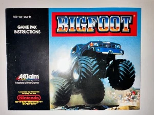 BigFoot manual Instruction Booklet only Nintendo NES - Picture 1 of 3