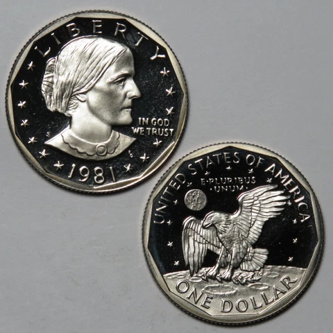 1981-S Proof Susan B Anthony Dollar Cover