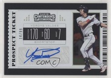 2019 Panini Contenders Draft Picks Prospect Ticket /99 Yordys Valdes #56 Auto