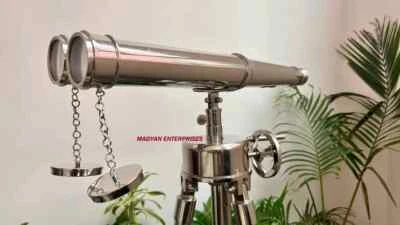 Brass Binoculars Super Zoom Telescope Great Gift Bird Watching Adjustable Tripod - Image 1 of 4