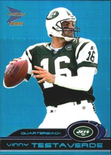 2000 Pacific Prism Prospects Holographic Blue Jets Card #63 Vinny Testaverde/100