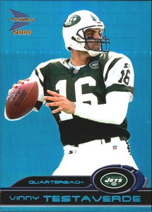 2000 Pacific Prism Prospects Holographic Blue Jets Card #63 Vinny Testaverde/100