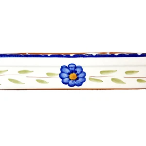 Cazuela Furio Home La Spezia gres floral azul amarillo 10 pulgadas x 13 pulgadas de colección - Imagen 1 de 10