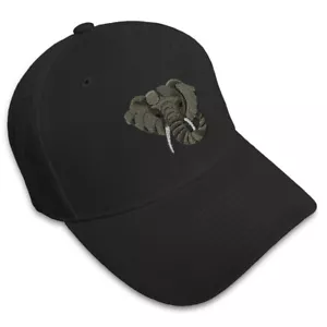 Baseball Cap Elephant Head Embroidery Acrylic Dad Hats for Men & Women 1 Size - Picture 1 of 41