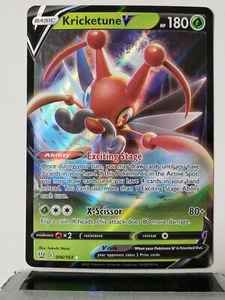 HOLO Kricketune V - 006/163 NM/M - Estilos de Batalla Espada Escudo Tarjeta Pokémon - Imagen 1 de 4