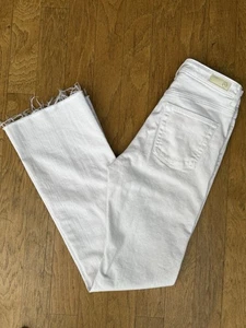 ADRIANO GOLDSCHMIED AG Alexxis Boot High Rise Vintage Fit White Jeans Size 28 - Picture 1 of 14