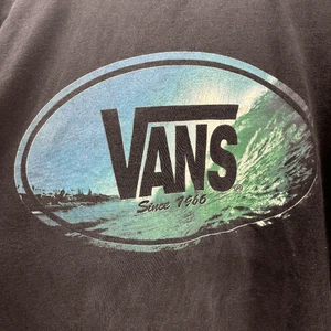Vintage Vans Black Shirt Distressed Faded Skate Grunge 90s Made In USA XL - Picture 1 of 6