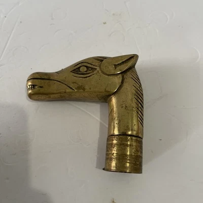 黄铜马头手杖拐杖顶部铸螺丝 — 第 1/4 张图片