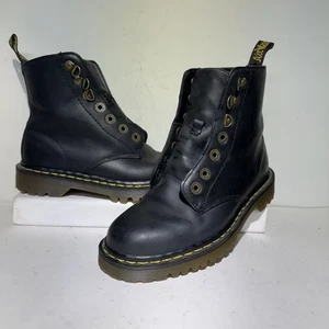 Dr. Martens Luana Damengröße 6 grün klassisch Outdoor Leder Schnürstiefel AW004 - Bild 1 von 17