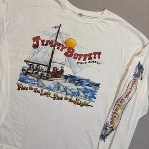Jimmy Buffet "Welcome to Fin Land" Tour Langarm T-Shirt Classic Retro - Bild 1 von 5