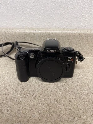 Canon EOS Rebel XS 35mm Black SLR Film Camera with Strap [Body Only] Working - Image 1 of 4