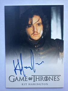 Kit Harington As Jon Snow Full Bleed Autograph Card Rittenhouse Game Of Thrones - Picture 1 of 2