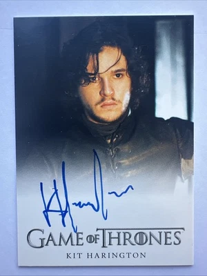 Kit Harington As Jon Snow Full Bleed Autograph Card Rittenhouse Game Of Thrones - Image 1 of 2